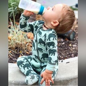 Kickee Pants long sleeve coveralls onesie, size 6-9 months